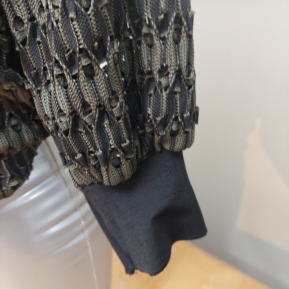 ZARA WB Collection Long-Sleeved Top blend of Army Green/Black Women's Small - Picture 6 of 12